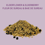 Tisane fleur et baie de sureau